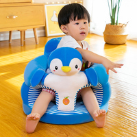 Nouveau coussin de siège pour bébé en peluche, motif animal de dessin animé, cadeau pour enfants, vente en gros, jouet doux