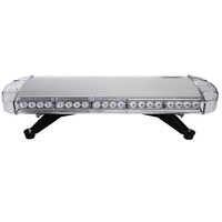 Barra de Luces de Advertencia de Seguridad Vial Impermeable BIAOCHI de 25 Pulgadas (64 cm) con 48 LED Estroboscópicos y Controlador para Vehículos