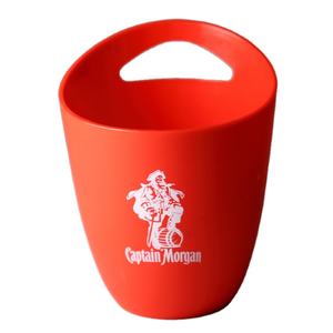 liquor promotion gift branded logo plastic PP PS ice bucket cooler chiller bin for whiskey wine beer vodka tequila rum champagne