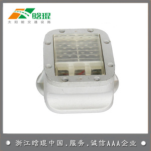 Borne de signalisation routière solaire en aluminium 6061-T6 IP65, réfléchissante, à LED, pour montage au sol, avertissement de circulation - Product Image 5