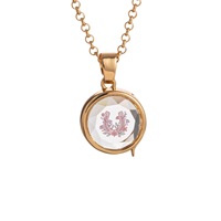 Collier Pendentif Étoile Flottante Transparente Cœur Goutte d'Eau Licorne Plaqué Or 18K Chaîne en Cuivre Bijoux Femme Cadeau