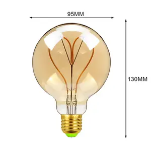 Lâmpada led de edison retro, regulável, filamento em forma de coração, decoração, vidro vintage, luz noturna, varal industrial, para sua casa