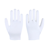 Gants d'étiquette blancs fins en coton pour les serveurs, les conducteurs, les travailleurs de la bijouterie, les mitaines, l'absorption de la sueur