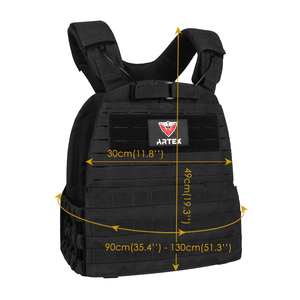 Chaleco Táctico Negro Personalizado ARTEX, Portaplacas con Corte Láser Molle, Liberación Rápida, Ligero, para Operaciones Especiales y Caza - Product Image 2