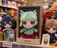 Peluche personnalisée de fille anime, adorable personnage en peluche, mascotte pour la vente en gros, cadeau promotionnel pour enfants, peluche de fille anime