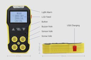 จัดส่งรวดเร็ว BH-4A เครื่องตรวจจับก๊าซหลายชนิดแบบพกพา ยอดนิยม ใช้สำหรับอุตสาหกรรม - Product Image 5