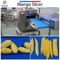 Industriële mango schil- en snijmachine met 304 roestvrij staal voor fruit- en groenteverwerkingslijn