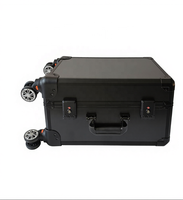 Valise de transport à roulettes pour cartes gradées et slabs, avec compartiments de rangement