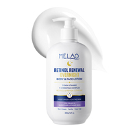Lotion pour le corps et le visage en marque propre avec complexe de peptides de rétinol, non grasse, hydratante, soin de la texture de la peau, lotion hydratante pour le corps