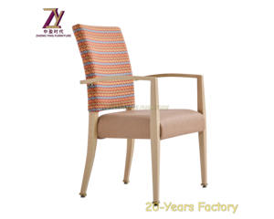 Moderno comedor restaurante sillones Senior Living silla diseño nórdico venta al por mayor grano de madera Metal Hotel silla Japón - Product Image 3