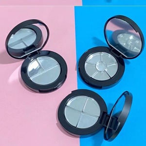 Blush Sample Box With <b>Mirror</b> 40mm Round <b>Plastic</b> Compact For Makeup Swatch Testing - Product Image 3