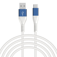 Câble de données USB type-c coloré personnalisé, câble de charge rapide TPE type-c