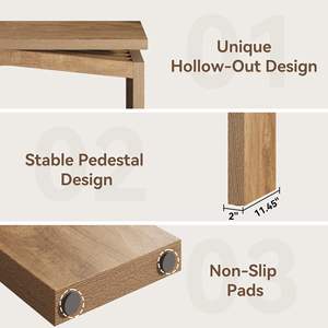 Table console de <span class=keywords><strong>canapé</strong></span> moderne en MDF durable pour salon, table étroite extra longue pour entrée, derrière le <span class=keywords><strong>canapé</strong></span>, meubles de maison - Product Image 4