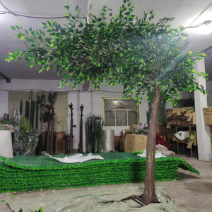 10ft Cao Vườn Trang Trí Đám Cưới Lớn Nhựa Màu Xanh Lá Cây Cây Ficus Cây Giả Cây Lớn Nhân Tạo Banyan Cây Cho Trong Nhà ra - Product Image 5