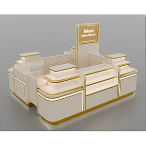 تصميم ثلاثي الأبعاد خدمة مستحضرات التجميل حامل عرض العطور عرض مجلس الوزراء باروكة جدار جميل كشك مستحضرات التجميل مربع مول كشك - Product Image 2