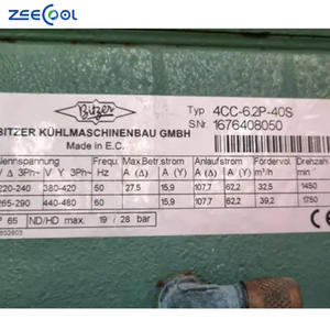 Alta qualidade <span class=keywords><strong>Bitzer</strong></span> 4CC-6.2-40S 4EC-6.2-40S R22 6hp <span class=keywords><strong>Compressor</strong></span> semi-hermético para indústria de armazenamento a frio de alimentos - Product Image 3