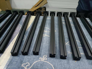 Rampes en verre de couleur noire en acier inoxydable Rampes en acier inoxydable 304 - Product Image 3