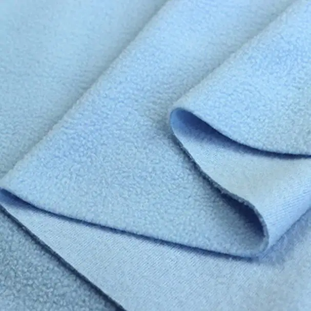 100% Polyester Polar 양털 Fabric 대 한 천 180gsm Solid 닦 았 POlar 양털 Fabric 대 한 잠옷
