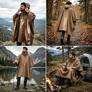 Impermeabile Tre-in-Uno per Escursionismo - Leggero in Poliestere per Campeggio, Alpinismo e Viaggi, Tenda Impermeabile per Escursioni e Campeggio - Product Image 2