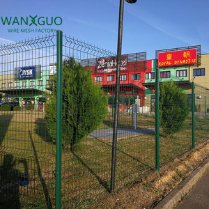 Nhà vườn trang trí bán buôn thép kim loại 3D cong Hàn PVC tráng hàng rào Panels - Product Image 3