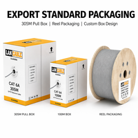 Câble LAN FTP Cat6 de 305 m de qualité supérieure, fiable, en CCA, pour câblage structuré, ligne Ethernet haute vitesse