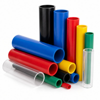 Tube en plastique extrudé sur mesure 10-200 mm, en Nylon, ABS, PP, PE, manchon, douille, espaceur, découpé sur mesure, pour applications industrielles
