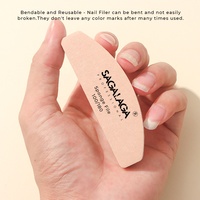 Mini-limes à ongles professionnelles double face 100/180 pour manucure, idéales pour les ongles en acrylique et gel – Vente en gros sous marque privée