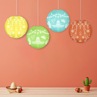 Lanternes en papier décoratives Xieli Vietnam Custom de 12 pouces pour les fêtes et les festivals