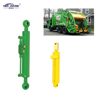 Cylindres hydrauliques à double effet personnalisés en usine avec surface chromée dure pour compacteur de camion à ordures