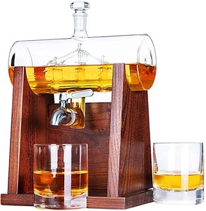 Ensemble de carafe à <span class=keywords><strong>whisky</strong></span>, carafe à <span class=keywords><strong>whisky</strong></span> de 1250ml avec 2 verres à <span class=keywords><strong>whisky</strong></span>. Costume pour les mariages et les anniversaires - Product Image 3