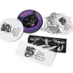 Custom Waterproof <strong>Vinyl</strong> Double Sided Rounds Glass Sticker Print Double Sided <strong>Adhesive</strong> Uv Sticker Double Side Sticker - Product Image 1