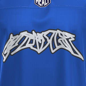 Camiseta de Fútbol Corta con Cuello en V, Diseño Retro y Atractivo con Rayas Azules HEALY, Ropa Deportiva de Alto Rendimiento, Personalizada 100% - Product Image 5