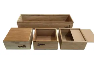 Oak Wood Veneer Toko Ritel POS Item Counter Box Tampilan Dompet Kayu Desain Kustom