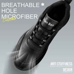 Zapatos de Trabajo Diansen Ligeros, Antideslizantes, de Corte Bajo, con Puntera de Acero, para Enfermeras y Chefs, de la Mejor Calidad, Transpirables e Impermeables, Modelo DS63 - Product Image 6