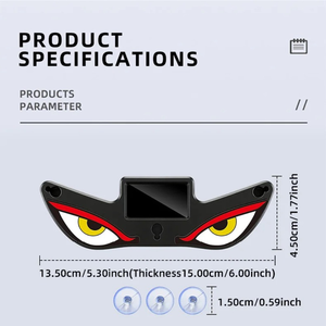Lumière ambiante solaire effet œil de démon, néon respirant, pour décoration de voiture, lumières d'ambiance pour pare-brise arrière, accessoires auto - Product Image 2