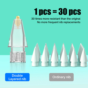 Pointes de crayon transparentes blanches M2 pour stylet capacitif Pencil1/<span class=keywords><strong>Pencil2</strong></span>, pointe de remplacement (plastique, utilisation sur tablette mobile) - Product Image 3
