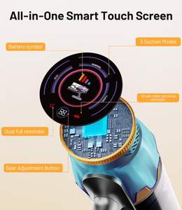 <span class=keywords><strong>Aspirateur</strong></span> vertical sans fil 3-en-1 léger OEM ODM avec écran LED, fonction de séchage, <span class=keywords><strong>balai</strong></span> sans sac pour usage hôtelier - Product Image 4