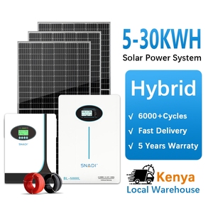 ระบบพลังงานแสงอาทิตย์สำหรับใช้ในบ้าน SNADI 3KW 10KW 15KW 20KW 30KW ระบบพลังงานแสงอาทิตย์แบบติดตั้งบนหลังคา ระบบพลังงานแสงอาทิตย์แบบไฮบริดสำหรับบ้าน - Product Image 1