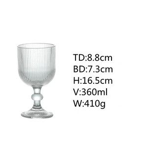 Nouveau produit en gros ensemble tige classique 360ml verre sans plomb tasse De vin rouge gobelet créatif cadeau verre bouteille De vin Copas De Vino - Product Image 2