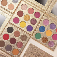 Palette de fards à paupières pigmentés de haute qualité, 9 couleurs, logo personnalisé, marque privée, couleur scintillante rose
