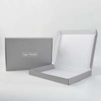 100 pièces Logo personnalisé carton ondulé boîte-cadeau de haute qualité Kraft bijoux Express sweat à capuche conseil emballage avec marque