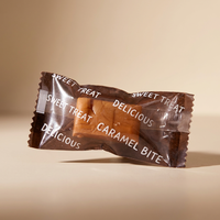 Sacs en plastique polyéthylène thermosoudés de qualité alimentaire, transparents mats 2x4 avec fermeture centrale pour bonbons et biscuits, sacs d'emballage pour confiseries