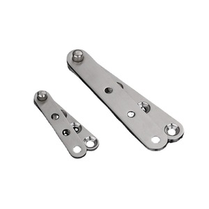Charnières de porte pivotantes à 360 degrés en acier inoxydable, charnières supérieures et inférieures pour porte d'armoire industrielle à 4 trous avec roulement - Product Image 5