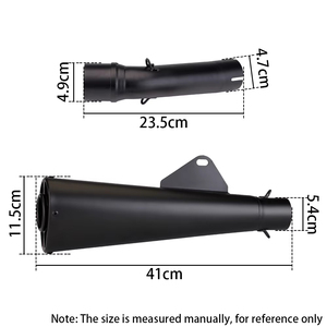 Pour HONDA <span class=keywords><strong>Rebel</strong></span> 250 : Pot d'échappement <span class=keywords><strong>moto</strong></span>, tube intermédiaire, silencieux slip-on en acier inoxydable modifié pour Pitbike - Product Image 2