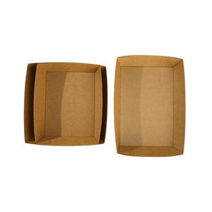 Voedselveilige verpakking, stevige wegwerp voedselbak, puur wit papieren bootvormige bak - Product Image 2