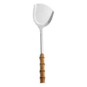 Ensemble d'ustensiles de cuisine et de vaisselle avec manche en bambou en acier inoxydable cuillère à soupe <span class=keywords><strong>passoire</strong></span> spatule pour la cuisine ustensiles ménagers - Product Image 5