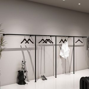 Étagère murale décorative en <span class=keywords><strong>fer</strong></span> forgé noir poli style Art Déco pour vêtements féminins - Vente directe usine - Product Image 1