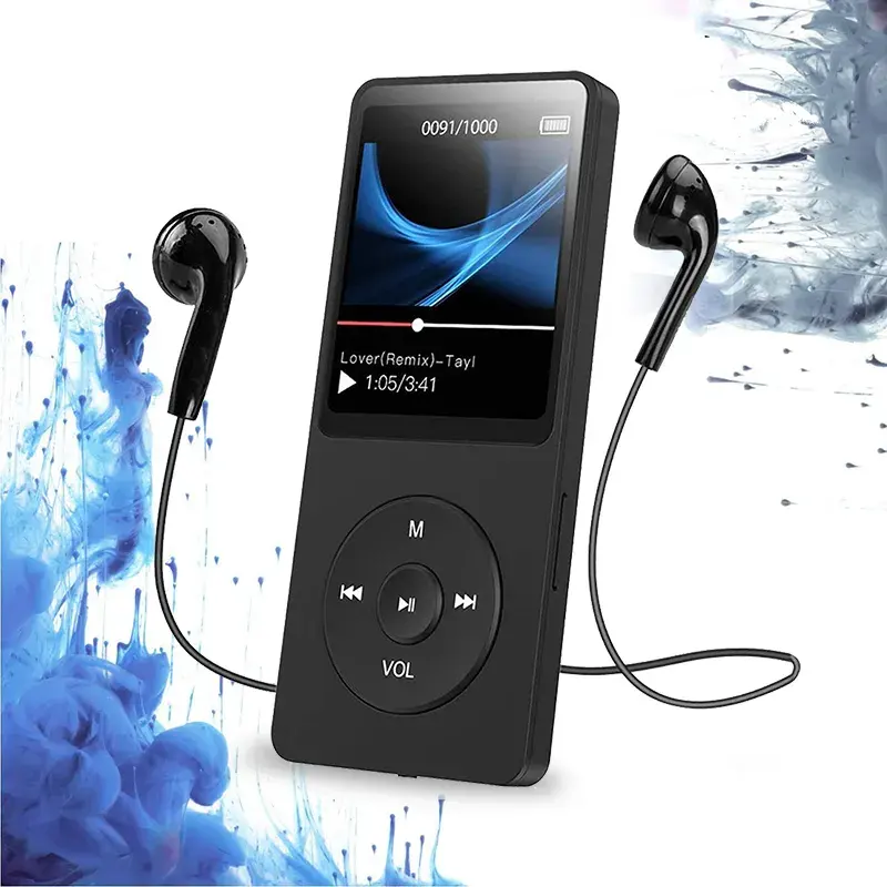 New Hot Mp3 Music Player With Lcd Display buit-in speaker Portable Wireless Bt Audio Receiver Music Playing Sports MP4