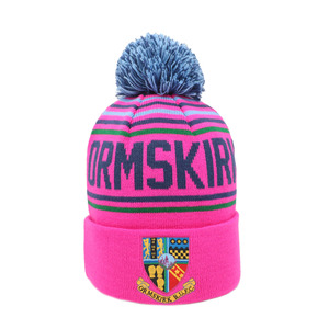 OEM 100% Acrylic Custom Embroidery Logo Comfortable Knitted Beanie <b>Hat</b> Unisex Casual <b>Pompom</b> <b>Hat</b> In Daily Use - Product Image 2