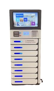 خزانة شحن الهواتف المحمولة VOX ذات 8 خانات مع شاشة إعلانات أندرويد 14 بوصة طراز PL-TB8A-Y2 خزانة تخزين آمنة للأجهزة اللوحية في المنتجعات الصحية - Product Image 2